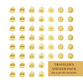 Traveler's Sticker Pack (1" - 50 Pack)
