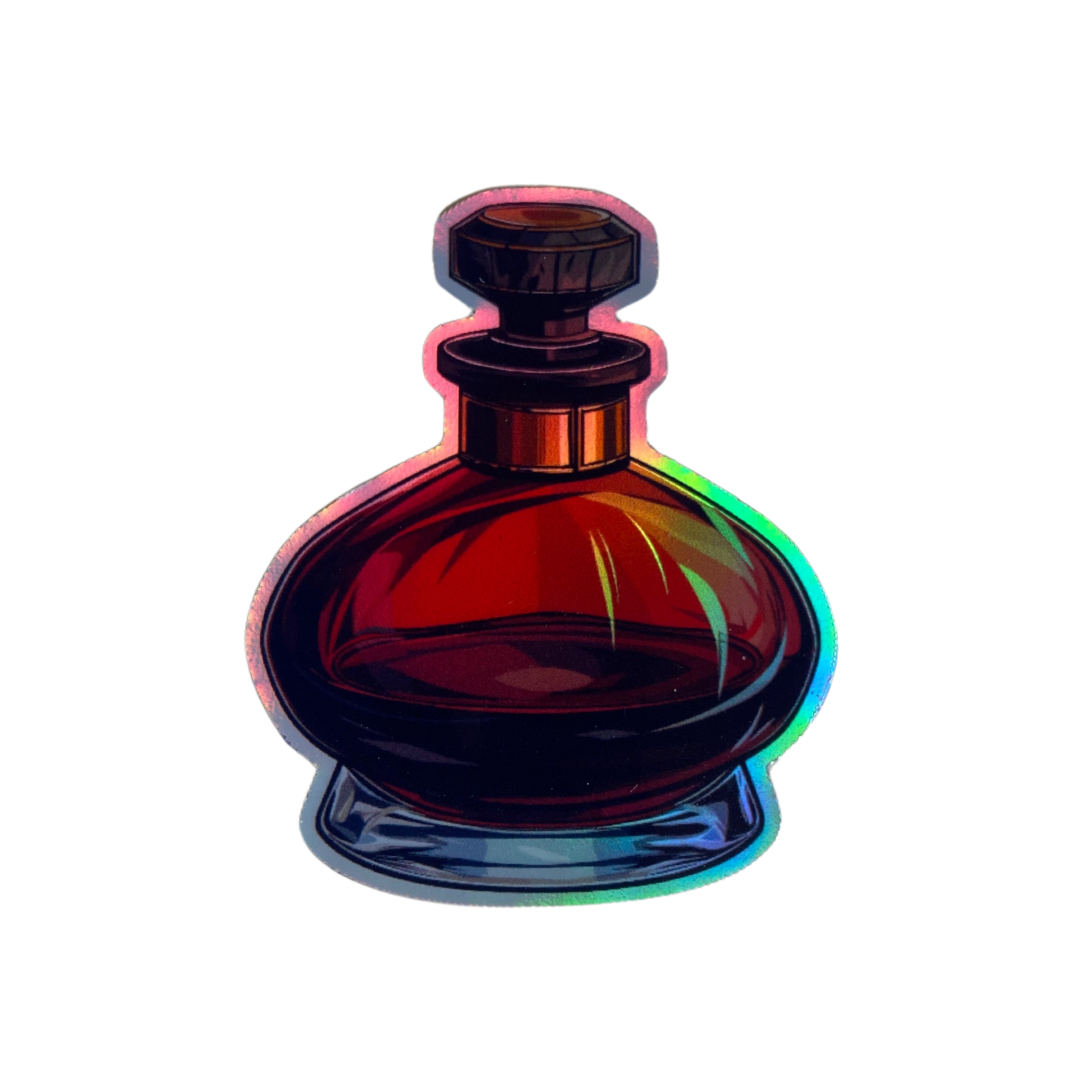 Health Potion Holographic Vinyl Stickers (2" - 50 Pack)